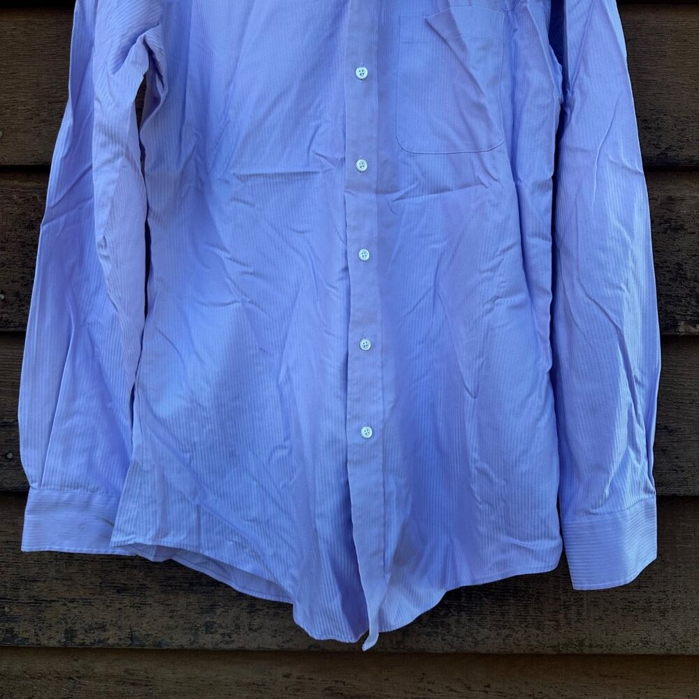 Joseph & Feiss Non- Iron Fitted Mens Button Down Dress Shirt Size 16 - Picture 5 of 8